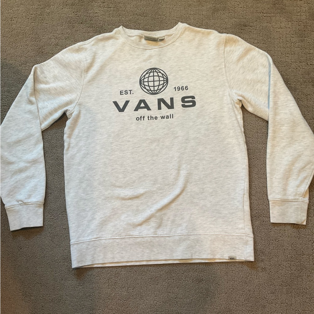 Vans off‎ the Wall Gray Sweatshirt Size Small